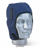 Flame Retardant Thermal Head Helmet Winter Liner - Rb405 Accessories Belts Kneepads etc Active-Workwear Two Layers. 100% cotton will shell with fleece lining. Colour: Shell - Navy, Lining - Red. Cotton twill and binding are flame retardant until washed. Fleece lining and fasteners are flame 