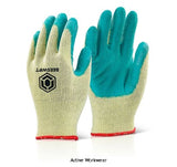 Green Economy Grip Multi Purpose gripper Work Glove (Pack Of 100) Beeswift Ec8 Workwear Gloves Active-Workwear Economy multi-purpose glove. Natural rubber coated palm. Knitted area on back of glove aids breathability comfort. EN388: 2003 Level 2 - Abrasion Level 1 - Cut Resistance Level 2- Tear Resistance Level 1 - Puncture