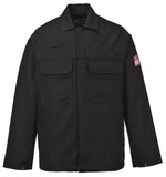 Flame Retardant BizWeld Welders Jacket Portwest BIZ2 Portwest Bizweld Welders Jacket provides the wearer with all day protection and comfort. Features include secure stud fasteners down the front and two chest pockets with flaps. This flame resistant jacket also includes a concealed mobile phone pocket. 