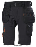 Helly Hansen Chelsea Evolution Construction Stretch Shorts- 77443 Shorts & Pirate Trousers Active-Workwear The Helly Chelsea Evolution Shorts 77443 combines our 4-way stretch with our durable Chelsea cotton fabric that guarantees ease in movement on hot summer days. Four-way stretch fabric.YKK zipper. Cordura reinforcements. Hanging pockets. Fabric: 93% polyamide, 7% Elastane, 310gsm. Secondary fabric: 79% cotton, 21% poly, 295gsm. Reinforcements: Cordura, 219gsm.