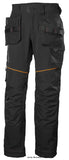 Black Helly Hansen Chelsea Evolution Stretch Construction trousers- 77441 Kneepad Trousers Active-Workwear- The Chelsea Evolution Pant gives you the best of two worlds  a durable pant that guarantees ease in movement. The 4-way stretch fabric combined with our legendary Chelsea cotton fabric delivers this promise. Modern fit, improved pocket solutions, extraordinary design lines combined with our iconic Chelsea features makes this to your new best workmate. Matches perfectly with our Chelsea line