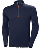 Navy Helly Hansen Hh Lifa Merino Wool Half Zip Base Layer thermal top 75107 Underwear & Thermals Helly Hansen Active-Workwear By mixing Lifa with Merino Wool we get the best of two worlds. While Lifa transports the sweat away from your body the Merino Wool ensures you stay warm. Built for high activity on cold days, Lifa Stay Warm Technology,  Lifa Merino, YKK front half zip with 
