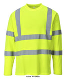 Portwest Hi-Vis Comfort cotton Tee Shirt Long Sleeves RIS 3279 - S278 - Hi Vis Tops - Portwest