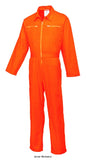 Orange Cotton Zipped Boiler suit/Overall /Coveralls - C811 Boiler suits & Onepieces Active-Workwear This smart boilersuit offers the ultimate in comfort and protection. Winning features include twin stitching throughout brass zips and several secure pockets. Available in a range of modern colours. Made from 100% Cotton fabric for added comfort and breathability