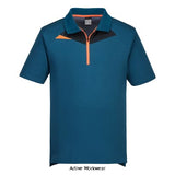 Metro Blue Portwest DX4 Activewear Work Polo Shirt Short Sleeved Wicking S/S-DX410 Shirts Polos & T-Shirts Portwest Active Workwear Contemporary DX4 Polo Shirt designed with an active fit using premium polyester, polypropylene fabric that will keep you cool, dry and comfortable all day long. Key features include reflective print and contrast trims, this polo shirt is ideal for over-branding.
