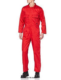 Red Portwest Euro Work Standard Stud Front Boiler suit Coverall Overall - S999 Boiler suits & Onepieces Active-Workwear Winning features of this durable Portwest Euro coverall include, two chest pockets, one rule pocket and a concealed stud front. Perfect for all your working requirements. durable polycotton fabric for high performance and maximum wearer comfort lightweight and comfortable