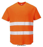 Portwest Hi-Vis Mesh Panel Tee Shirt RIS 3279 (orange)- C394 - Hi Vis Tops - Portwest