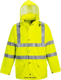 Portwest Hi Viz Waterproof Sealtex Ultra Unlined PU Jacket - S491 Hi Vis Jackets Active-Workwear  A high Visibility garment of exceptional quality, the Sealtex Ultra Jacket is made from a unique lightweight material which offers an unrivalled mixture of breathability, waterproof and windproof protection. Features CE certified Waterproof with welded seams to prevent water penetration Heat-sealed reflective tape for added visibility Made of durable breathable, windproof and water resistant fabric