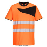 Portwest PW2 Hi Vis Crew Neck Contrast Tee Shirt S/S-PW213 Hi Vis Tops PortWest Active Workwear The PW2 Hi Vis Short Sleeve Tee Shirt is unique for its distinctive design, with a contemporary contrast chest panel. Constructed from premium breathable Cotton Comfort fabric for ultimate comfort for the wearer. Perfect as part of a uniform and ideal for corporate branding,