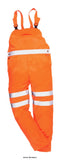 Portwest Rail Hi-Vis Bib and Brace RIS 3279 - RT43 Boilersuits & Onepieces Active-Workwear Superior materials and quality construction make the RT43 a firm favourite amongst all rail industry and roadside workers. The hardwearing fabric withstands dirt and grime with the Texpel finish helping to repel stains. A large zipped bib pocket is ideal for holding tools and the shoulder straps can be adjusted to ensure a comfortable fit. The RT43 is not a waterproof garment