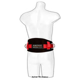 Portwest Webbing Harness Work Positioning Belt EN358- FP088 Accessories Belts Kneepads etc Active-Workwear Fully adjustable padded belt complete with two side D-rings that can also be moved to rear if needed.