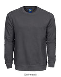 Grey Projob 2124 Sweatshirt 100% Cotton Workwear Uniform Sweat shirt Workwear Hoodies & Sweatshirts Projob Active-Workwear Sweatshirt in 100% cotton. Rib-knitted hem and cuffs.