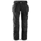 Black Snickers Lightweight Loose Fit Summer Work Trousers with Kneepad and Holster Pockets-3211 Kneepad Trousers Active-Workwear Stay cool in these Lightweight Snickers work trousers made in lightweight CoolTwill fabric. Features an advanced cut with Twisted Leg  design, Cordura reinforcements for extra durability and a range of pockets, including holster pockets and phone compartment. Advanced cut with Twisted Leg design and Snickers Workwear Gusset in crotch
