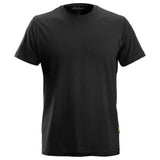 Snickers Workwear Classic Work T Shirt 100% Cotton Comfort Tee Shirt - 2502 S A classic T-shirt with Cotton comfort and loads of company profiling possibilities. For a long service life, reinforced at the shoulder seam and back of neck Lycra in the neck rib helps maintain shape wash after wash Printed neck label