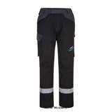 WX3 Inherent Modaflame Flame Resistant FR Service Trouser-Portwest FR402 Trousers PortWest Active Workwear Contemporary Flame Retardant work trouser made from our inherent Modaflame 280gm fabric. Innovative design features like stretch panelling provide excellent comfort and flexibility in key movement areas. Other practical features include waistband with side elastication, knee pad pockets that offer extra protection in all working conditions, embroidered FR logos 