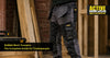 Tradesperson wearing DeWalt work trousers on a construction site
