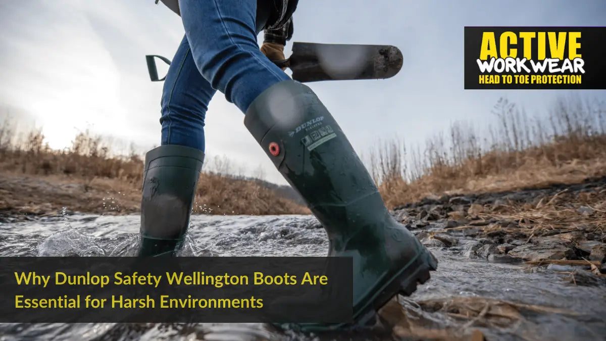 Why Dunlop Safety Wellington Boots Are Essential for Harsh Environments Active Workwear
