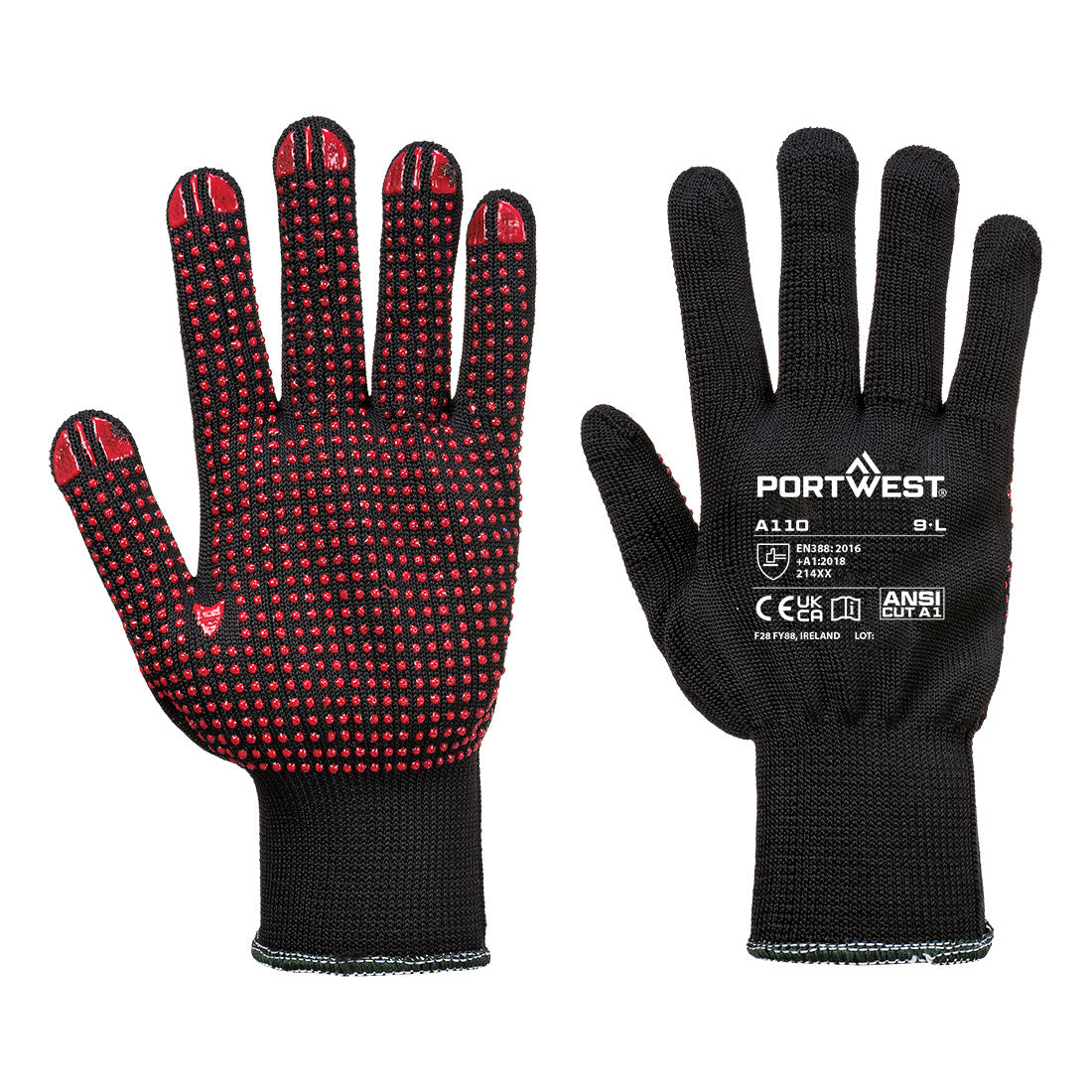 Portwest Grip13 PVC Dotted Glove-A110
