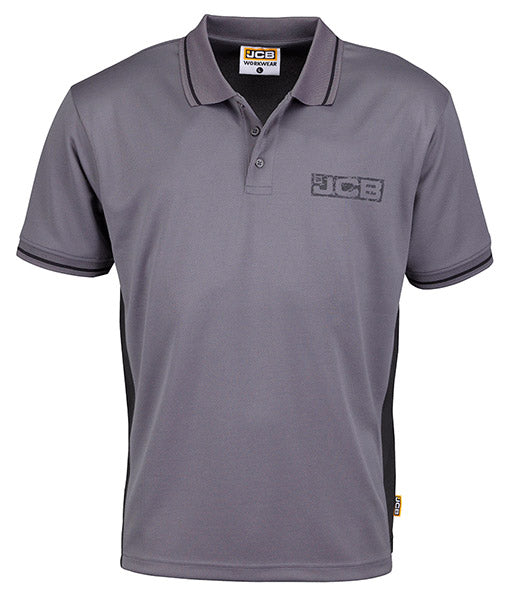 Jcb workwear trade branded wicking polo shirt