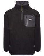 Jcb workwear trade heavyweight 1/4 zip technical fleece jacket