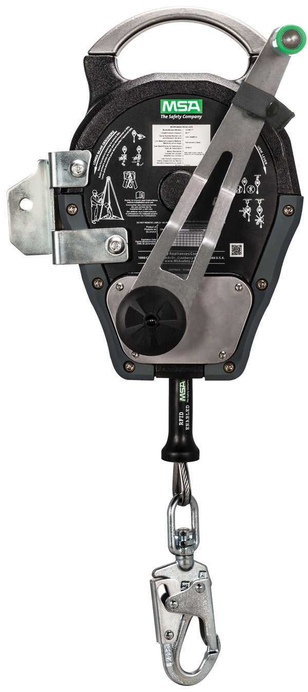 MSA V-Tec Self Retracting Lifeline 10M Galvanised Cable-MSA63210-00AEU