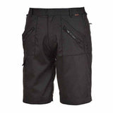 Action work shorts multi pockets elasticated waist portwest s889