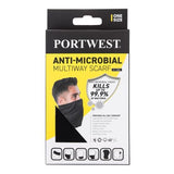 Anti-microbial multiway neck tube snood face covering scarf portwest cs25