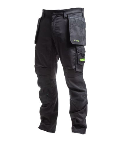 Apache bancroft slim fit flex stretch work trousers with holster and kneepad pockets