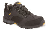 Apache black leather/mesh safety trainer with steel toe cap & midsole - model ap318 sm