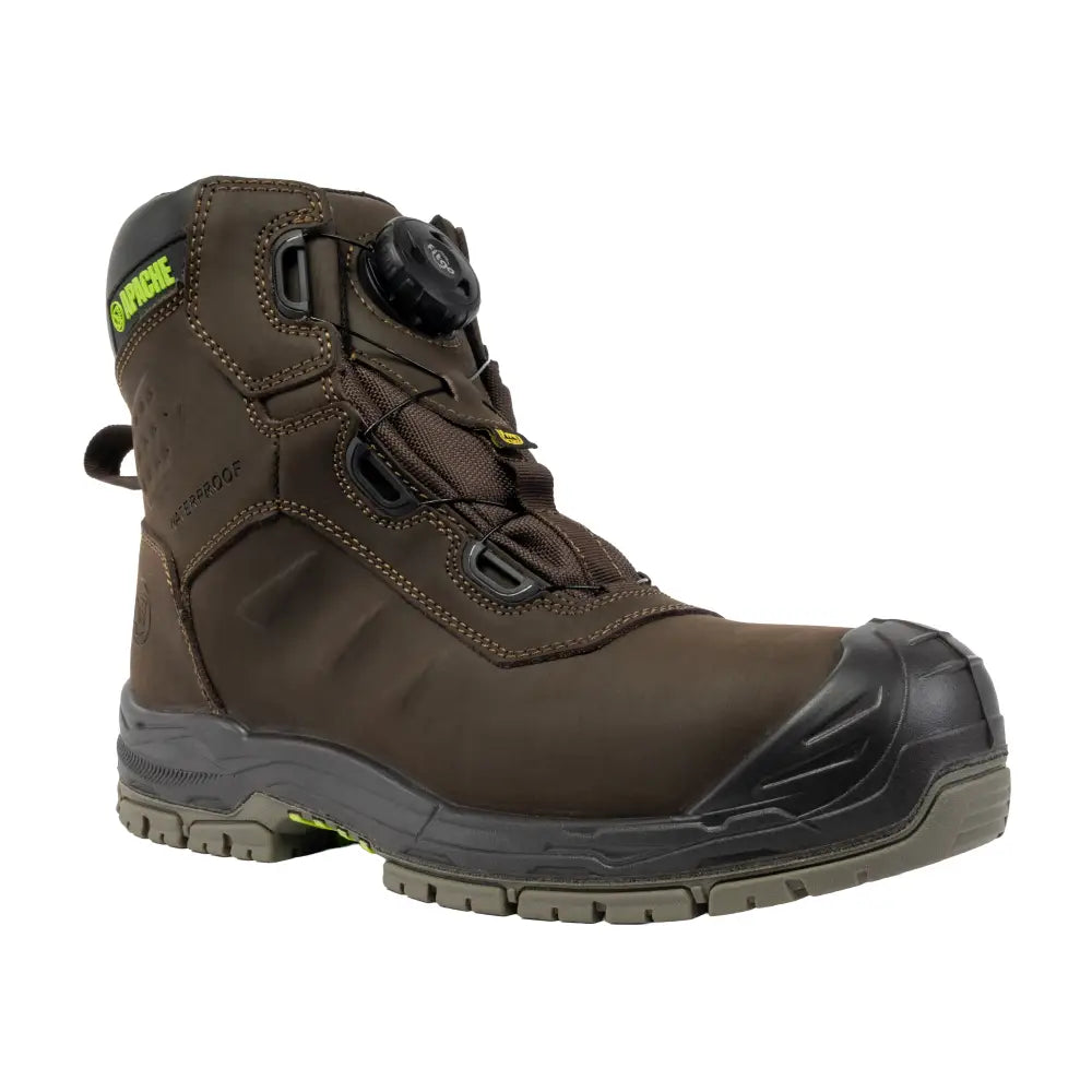 Apache brown waterproof fitgo safety boot esd churchill