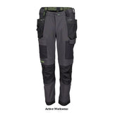 Calgary Grey/Black Apache 4-Way Stretch Work Trousers Trousers Apache Active-Workwear
