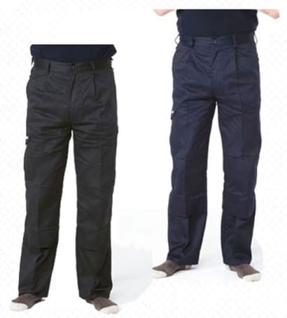 Apache Industry Cargo work trousers with knee pad pockets in black