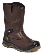 Apache s3 leather waterproof safety rigger boot-brown-size range 5-13 - ap305