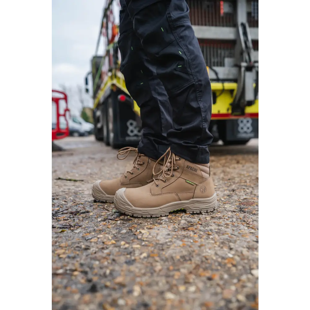 Apache water resistant boot with blaklader workwear