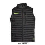 Apache stretch gilet with recycled polyester baffles - picton bodywarmer