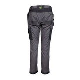 Apache sudbury slim fit stretch work trousers - grey/black lightweight & durable workwear