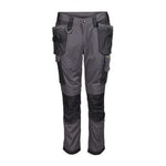 Apache sudbury slim fit stretch work trousers - grey/black lightweight & durable workwear