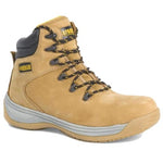 Apache wheat nubuck safety hiker boots with steel toe cap & composite midsole - ap314 cm