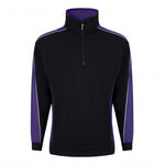 Avocet contrast quarter zip sweatshirt uniform jumper-1288