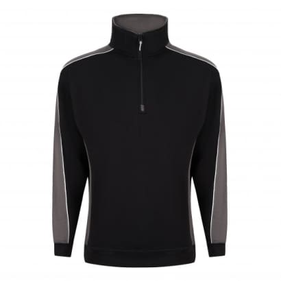 Avocet contrast quarter zip sweatshirt uniform jumper-1288