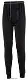 Base pro antibacterial legging thermal base layer (long johns) portwest - b151 underwear & thermals active-workwear