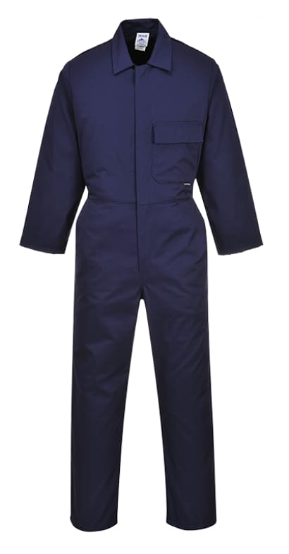 Basic coverall boilersuit stud front portwest 2802