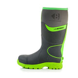 Bbz8000 buckbootz s5 360° high visibility neoprene/rubber safety wellington boot with ankle protection - ultimate