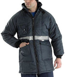 Blue Beeswift Coldstar Insulated Freezer/chiller Cold Store Jacket - Ccfj Workwear Jackets & Fleeces Active-Workwear Robust Oxford nylon outer fabric, 3M Thinsulate lining, 3 patch pockets , Heavy duty zip & fly front. Velcro throat tab collar closure, Zipped Sleeve pocket ,  Reflective body band. Conforms to EN342