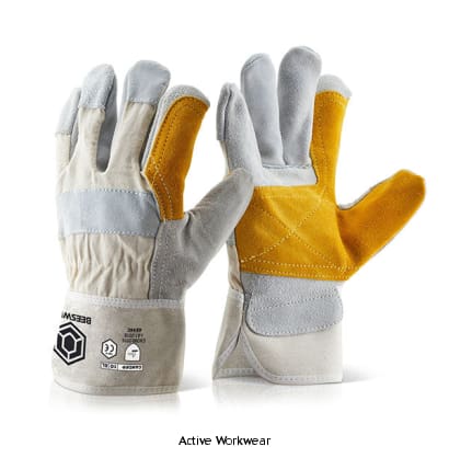 BEESWIFT DOUBLE PALM HEAVY DUTY RIGGER GLOVE (PACK OF 60) - CANDPP