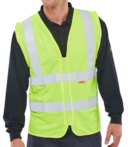 Beeswift flame retardant hi vis class 2 vest en471 app g - cfrwc