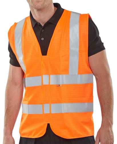 Beeswift flame retardant hi vis class 2 vest en471 app g - cfrwc