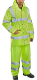 Beeswift lightweight hi vis waterproof suit (jacket & trousers) beeswift- ts8