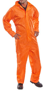 Beeswift nylon budget waterproof coverall one piece rain suit - nbdc