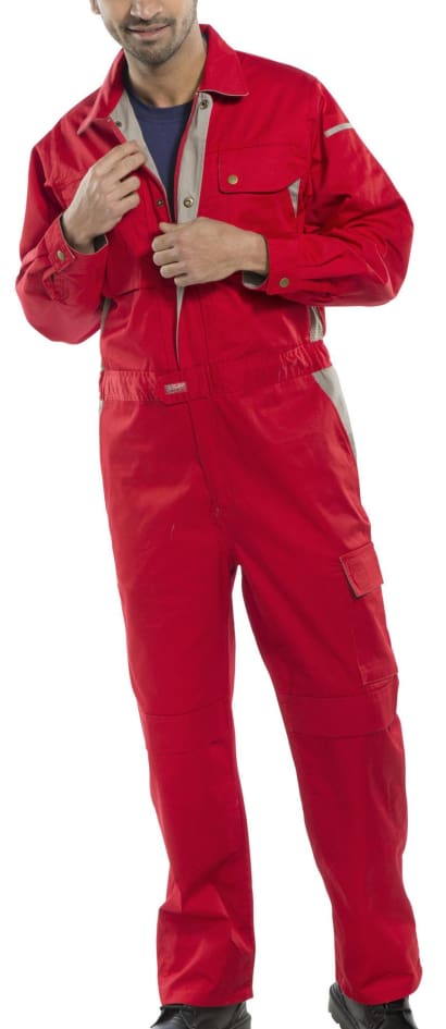 Premium hardwearing coverall-boiler suit-overall with kneepad pockets - cpc-beeswift